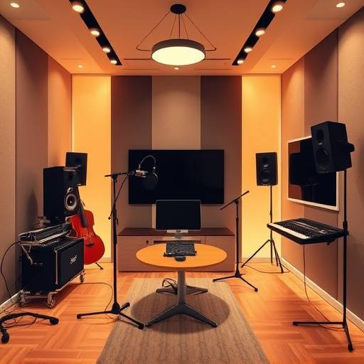 Interno dello studio di registrazione di Podcast Innovativo a Padova
