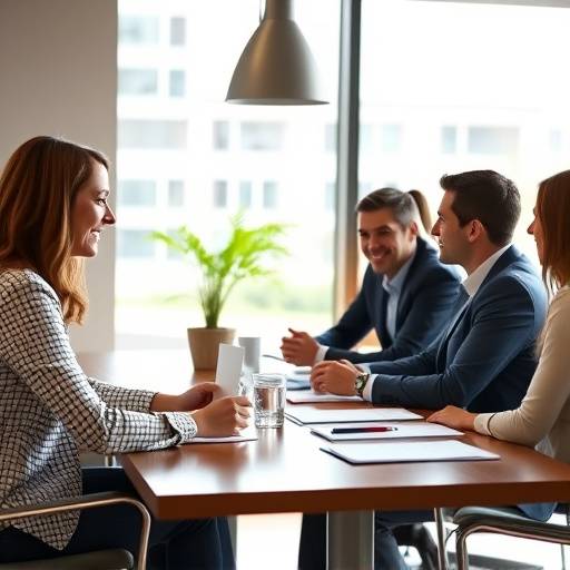 Persone in una riunione di pianificazione di una strategia di marketing